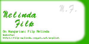 melinda filp business card